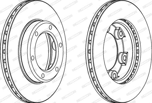 Ferodo DDF701 - Спирачен диск vvparts.bg