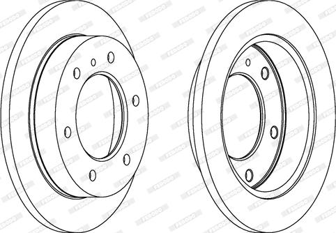 Ferodo DDF786 - Спирачен диск vvparts.bg