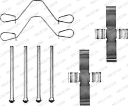 Ferodo FBA440 - Комплект принадлежности, дискови накладки vvparts.bg