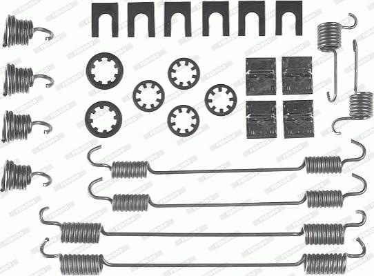 Ferodo FBA44 - Комплект принадлежности, спирани челюсти vvparts.bg