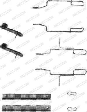 Ferodo FBA516 - Комплект принадлежности, дискови накладки vvparts.bg