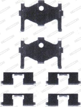 Ferodo FBA533 - Комплект принадлежности, дискови накладки vvparts.bg