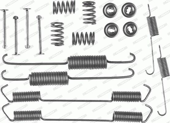 Ferodo FBA63 - Комплект принадлежности, спирани челюсти vvparts.bg