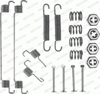 Ferodo FBA126 - Комплект принадлежности, спирани челюсти vvparts.bg