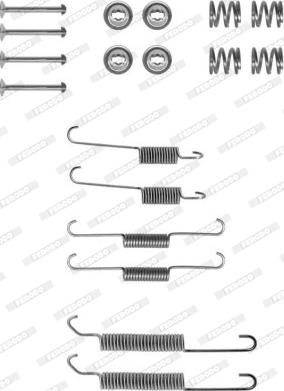 Ferodo FBA22 - Комплект принадлежности, спирани челюсти vvparts.bg