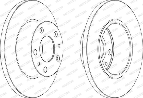 Ferodo FCR195A - Спирачен диск vvparts.bg