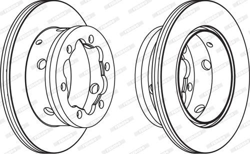 Ferodo FCR191A - Спирачен диск vvparts.bg