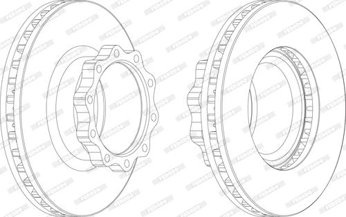 Ferodo FCR147A - Спирачен диск vvparts.bg