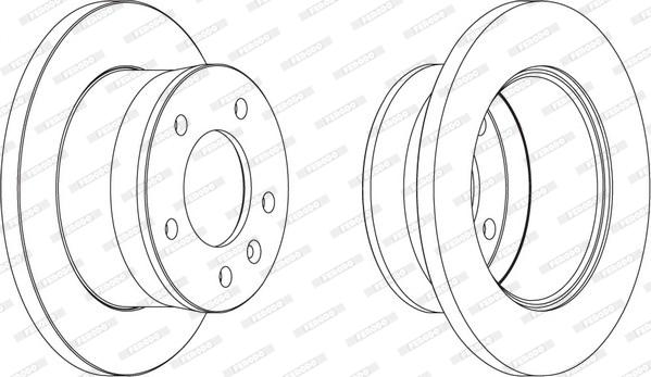 Ferodo FCR154A - Спирачен диск vvparts.bg