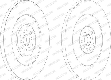 Ferodo FCR156A - Спирачен диск vvparts.bg