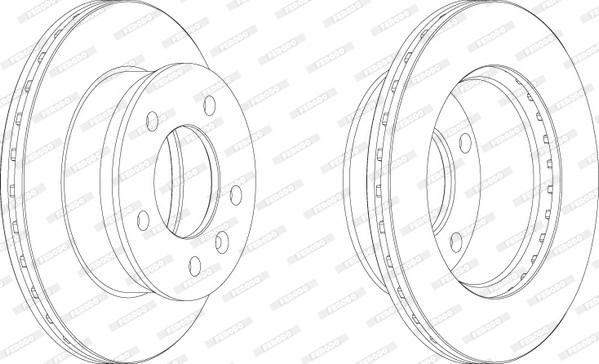 Ferodo FCR153A - Спирачен диск vvparts.bg