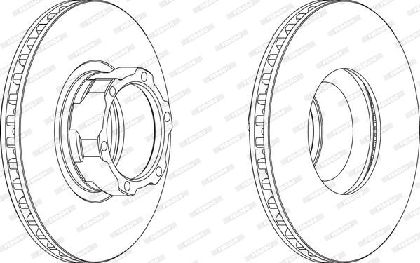 Ferodo FCR163A - Спирачен диск vvparts.bg