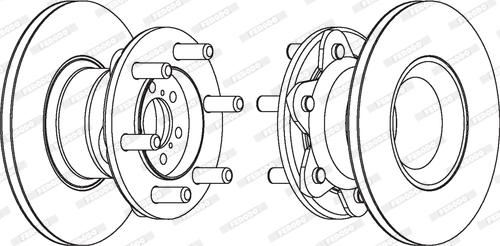 Ferodo FCR104A - Спирачен диск vvparts.bg