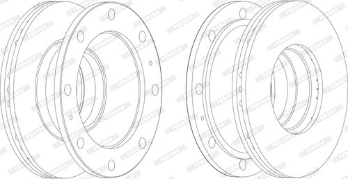 Ferodo FCR106A - Спирачен диск vvparts.bg