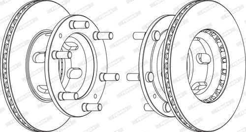 Ferodo FCR108A - Спирачен диск vvparts.bg