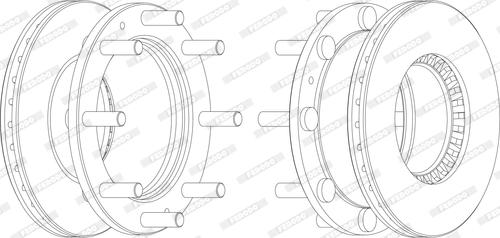 Ferodo FCR107A - Спирачен диск vvparts.bg