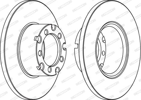 Ferodo FCR116A - Спирачен диск vvparts.bg