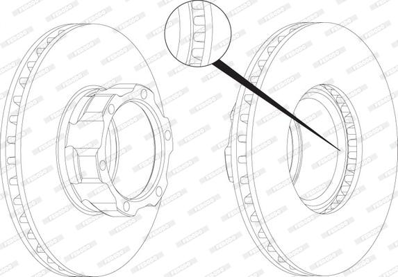 Ferodo FCR118A - Спирачен диск vvparts.bg