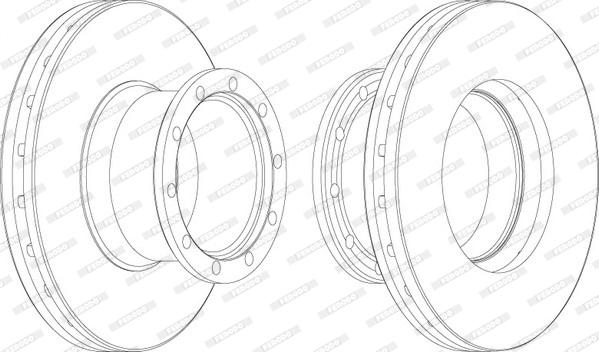 Ferodo FCR113A - Спирачен диск vvparts.bg