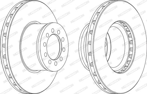 Ferodo FCR186A - Спирачен диск vvparts.bg