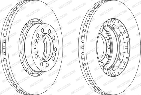 Ferodo FCR128A - Спирачен диск vvparts.bg