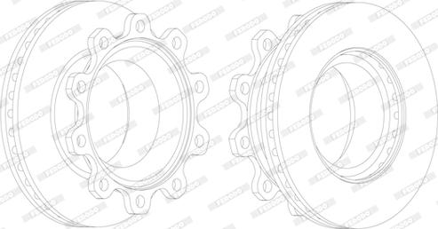 Ferodo FCR176A - Спирачен диск vvparts.bg