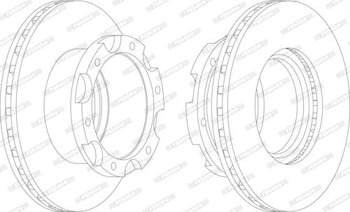 Ferodo FCR306A - Спирачен диск vvparts.bg