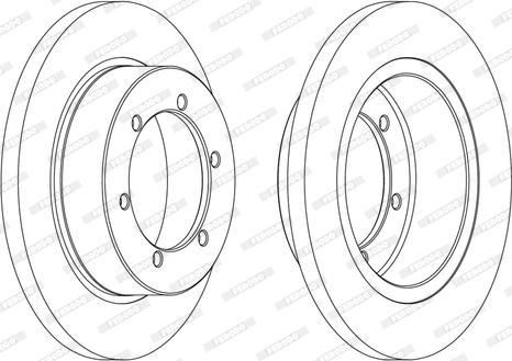 Ferodo FCR327A - Спирачен диск vvparts.bg