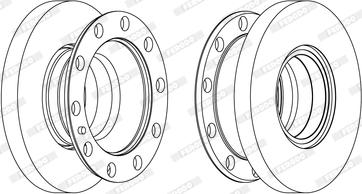 Ferodo FCR377A - Спирачен диск vvparts.bg