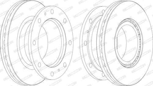 Ferodo FCR241A - Спирачен диск vvparts.bg