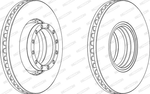 Ferodo FCR251A - Спирачен диск vvparts.bg