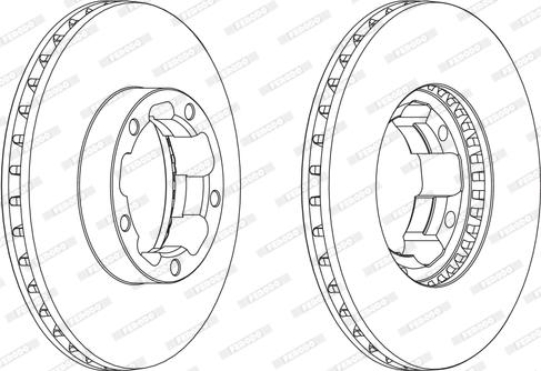 Ferodo FCR261A - Спирачен диск vvparts.bg