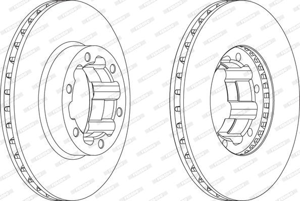 Ferodo FCR262A - Спирачен диск vvparts.bg