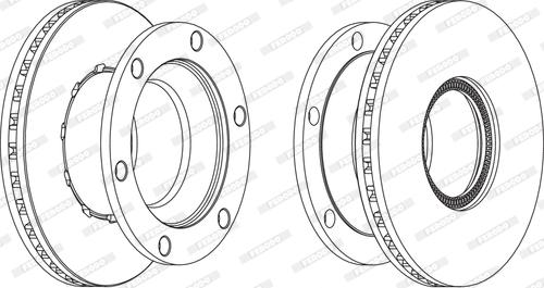 Ferodo FCR219A - Спирачен диск vvparts.bg