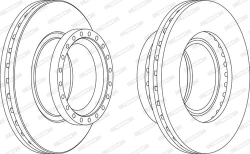 Ferodo FCR281A - Спирачен диск vvparts.bg