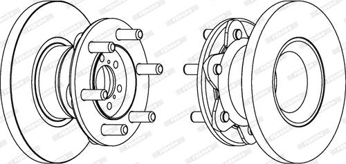 Ferodo FCR234A - Спирачен диск vvparts.bg