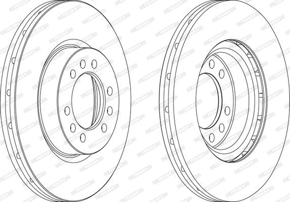 Ferodo FCR235A - Спирачен диск vvparts.bg