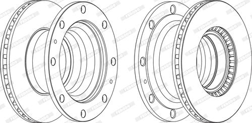 Ferodo FCR232A - Спирачен диск vvparts.bg