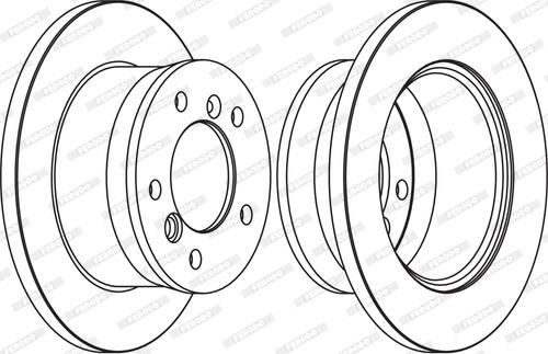 Ferodo FCR229A - Спирачен диск vvparts.bg