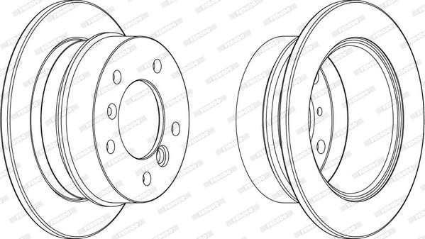 Ferodo FCR227A - Спирачен диск vvparts.bg