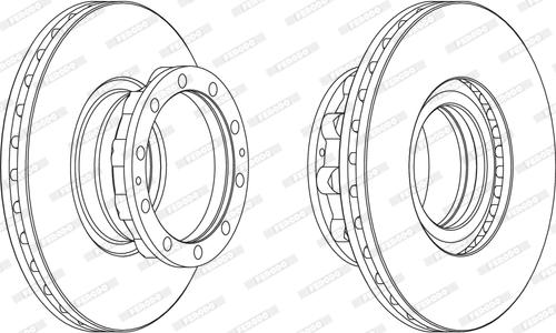 Ferodo FCR272A - Спирачен диск vvparts.bg