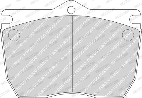 Ferodo FCV983 - Комплект спирачно феродо, дискови спирачки vvparts.bg