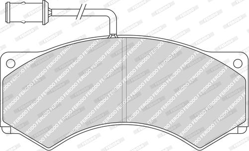 Ferodo FCV503 - Комплект спирачно феродо, дискови спирачки vvparts.bg