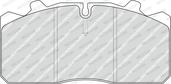 Ferodo FCV1354 - Комплект спирачно феродо, дискови спирачки vvparts.bg