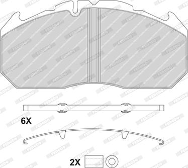 Ferodo FCV1762BFE - Комплект спирачно феродо, дискови спирачки vvparts.bg