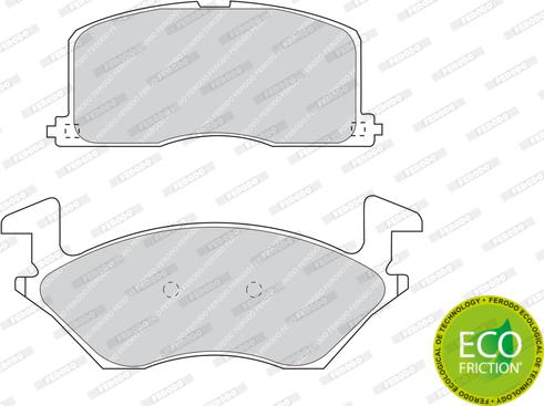 Ferodo FDB943 - Комплект спирачно феродо, дискови спирачки vvparts.bg