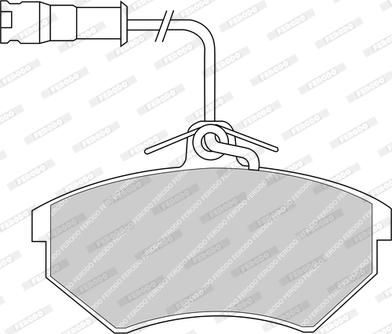 Ferodo FDB954-D - Комплект спирачно феродо, дискови спирачки vvparts.bg