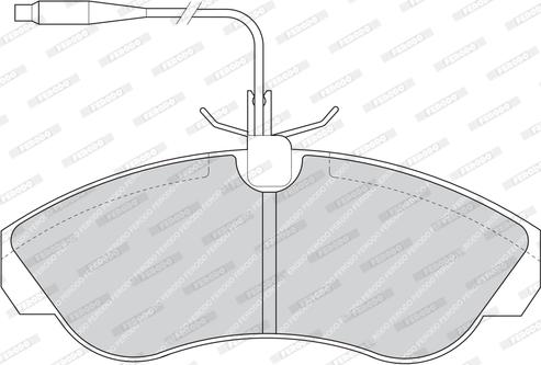 Ferodo FDB968 - Комплект спирачно феродо, дискови спирачки vvparts.bg