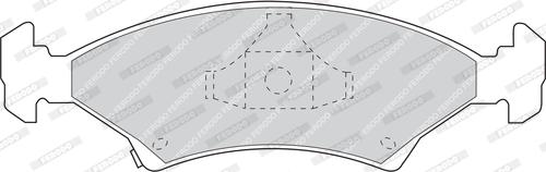 Ferodo FDB982 - Комплект спирачно феродо, дискови спирачки vvparts.bg