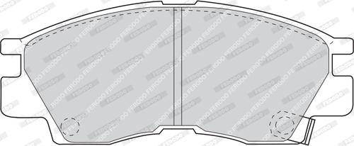 Ferodo FDB936 - Комплект спирачно феродо, дискови спирачки vvparts.bg